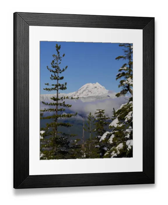 Framed Print : Mount Garibaldi from The Chief overlook at the summit of the Sea to Sky Gondola