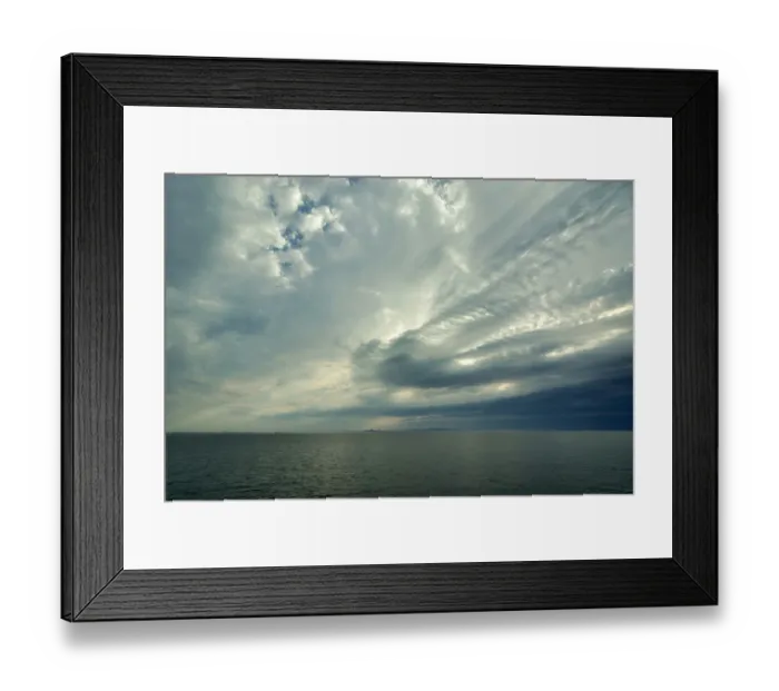 Framed Print : Canada, Quebec, Iles-de-la-Madeleine. Open sea, view of Ile d Entree