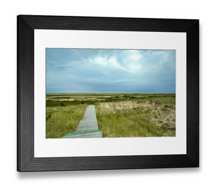 Framed Print : Canada, Quebec, Iles-de-la-Madeleine. Sandy dunes and walkway Framed Print : Canada, Quebec, Iles-de-la-Madeleine. Sandy dunes and walkway