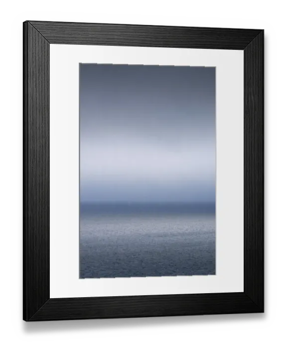Framed Print : Clouds and fog over Bay of Fundy, New Brunswick