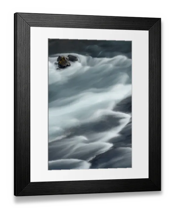 Framed Print : Iceland, Hraunfossar, Hvita River. The Hvita River flow quickly, creating patterns Framed Print : Iceland, Hraunfossar, Hvita River. The Hvita River flow quickly, creating patterns