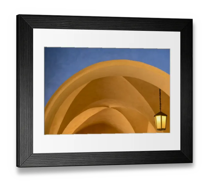 Framed Print : Czech Republic, Prague. Building arches and lamp