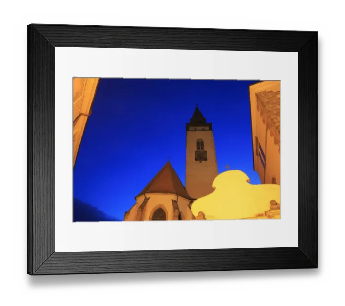 Framed Print : Czech Republic, Telc. Sunset on town buildings Framed Print : Czech Republic, Telc. Sunset on town buildings