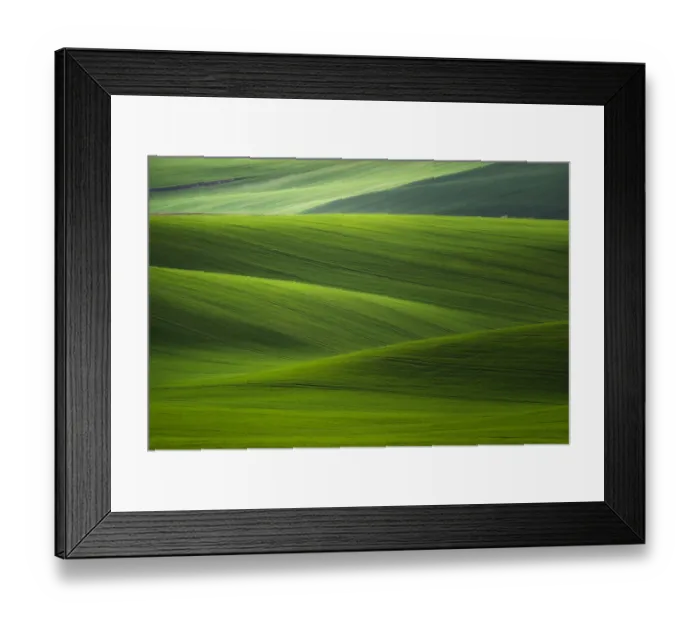 Framed Print : Europe, Czech Republic. Moravia wheat fields