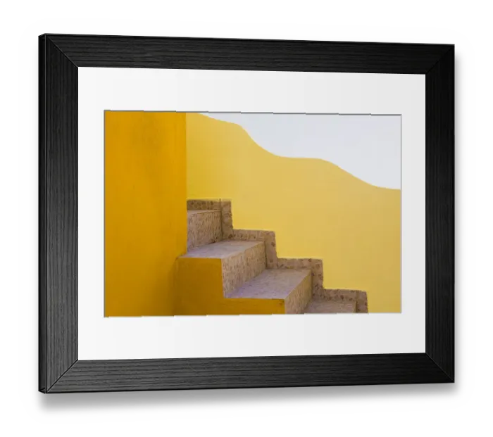 Framed Print : Greece, Santorini. Stairs and building shapes Framed Print : Greece, Santorini. Stairs and building shapes