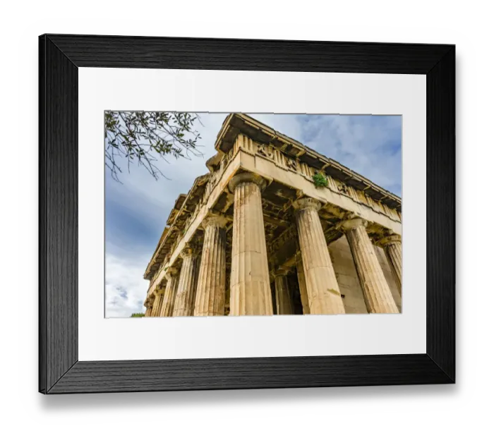 Framed Print : Ancient Temple of Hephaestus. Columns Agora Marketplace, Athens, Greece Framed Print : Ancient Temple of Hephaestus. Columns Agora Marketplace, Athens, Greece