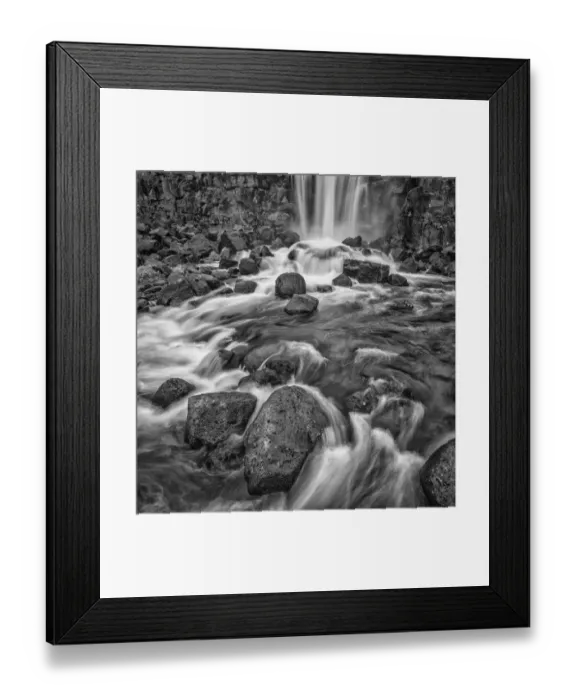 Framed Print : Iceland, Golden Circle, Oxarafoss Framed Print : Iceland, Golden Circle, Oxarafoss
