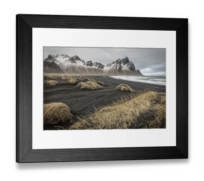 Framed Print : Iceland, Stokknes, Mt. Vestrahorn Framed Print : Iceland, Stokknes, Mt. Vestrahorn