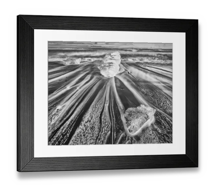 Framed Print : Iceland, Diamond Beach Framed Print : Iceland, Diamond Beach