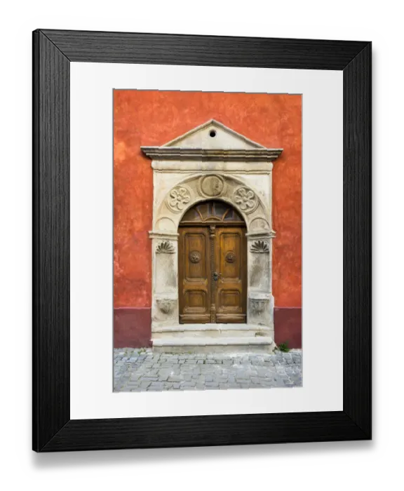 Framed Print : Czech Republic, Cesky Krumlov. Ornate doors and arch Framed Print : Czech Republic, Cesky Krumlov. Ornate doors and arch