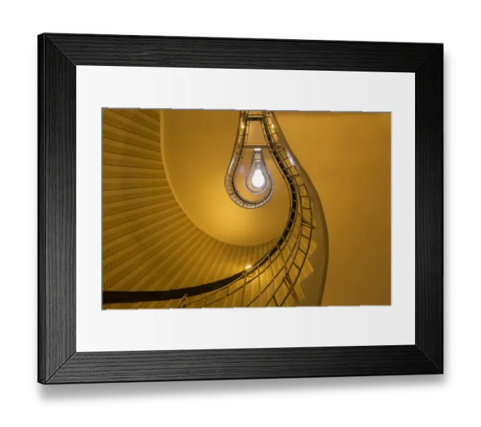 Framed Print : Czech Republic, Prague. Stairwell in the House of the Black Madonna Framed Print : Czech Republic, Prague. Stairwell in the House of the Black Madonna