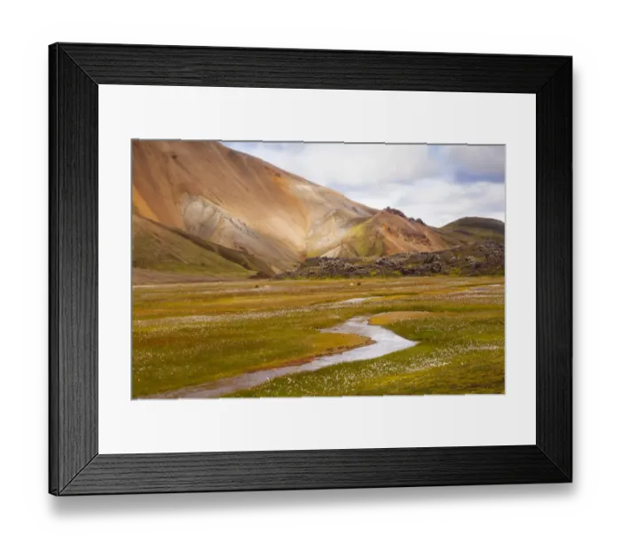 Framed Print : Volcanic landscape at Landmannalaugar National Park, Iceland Framed Print : Volcanic landscape at Landmannalaugar National Park, Iceland