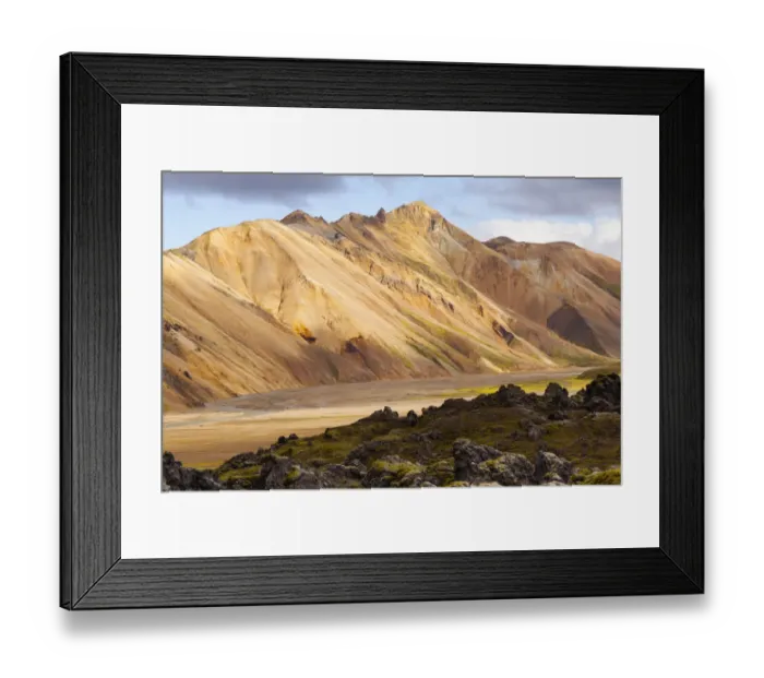 Framed Print : Volcanic surreal landscape at Landmannalaugar National Park, Iceland Framed Print : Volcanic surreal landscape at Landmannalaugar National Park, Iceland