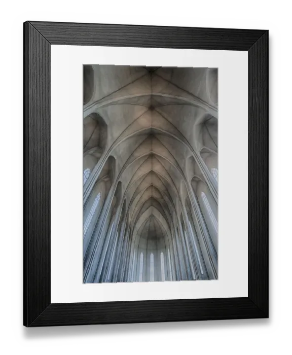 Framed Print : Iceland, Reykjavik, ribbed vaults in the modern Cathedral of Hallgrimskirkja Framed Print : Iceland, Reykjavik, ribbed vaults in the modern Cathedral of Hallgrimskirkja