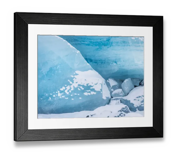 Framed Print : Glacier Svinafellsjoekull in Vatnajokull National Park in winter, Iceland Framed Print : Glacier Svinafellsjoekull in Vatnajokull National Park in winter, Iceland