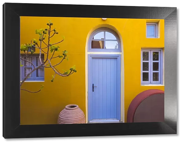 Greece, Thira. Colorful house exterior. Credit as: Jim Nilsen  /  Jaynes Gallery  /  DanitaDelimont