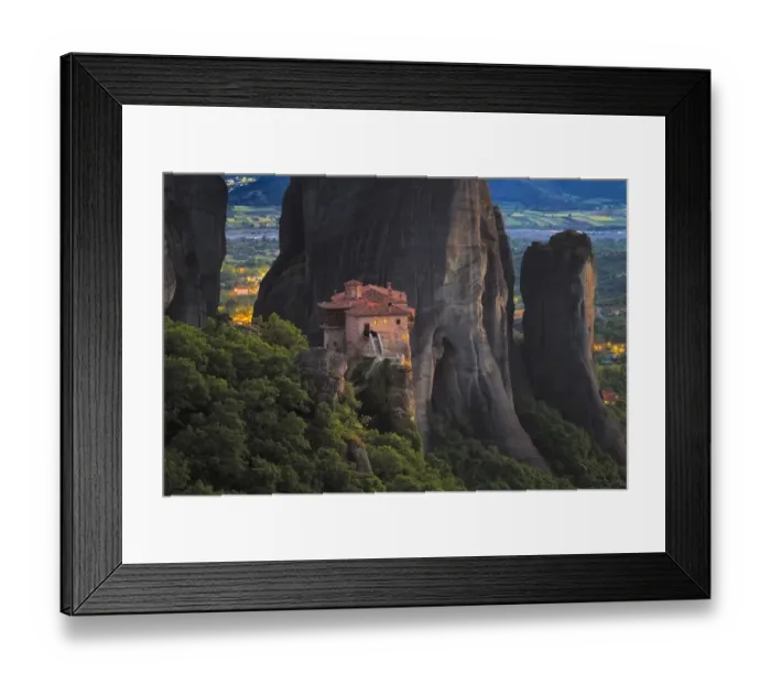 Framed Print : Europe, Greece, Meteora. Isolated monastery on cliff Framed Print : Europe, Greece, Meteora. Isolated monastery on cliff