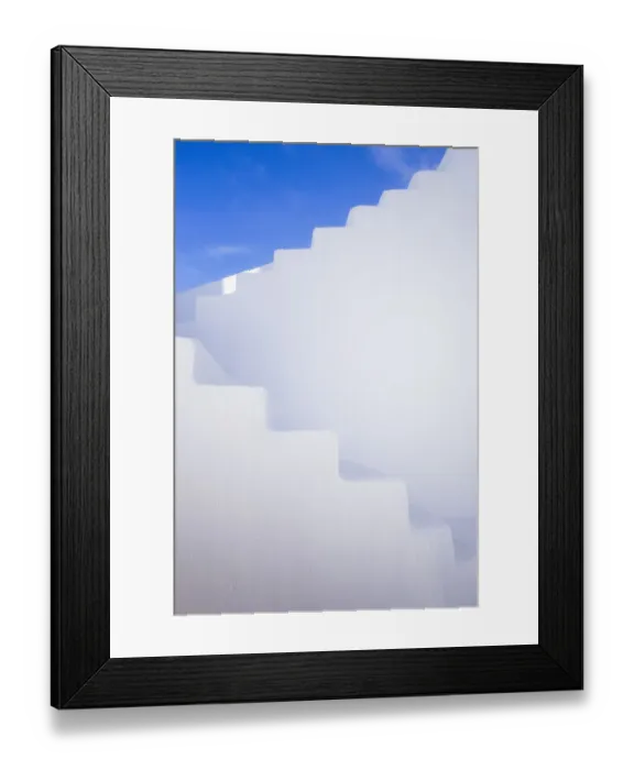 Framed Print : Europe, Greece, Santorini. Stairway and shapes Framed Print : Europe, Greece, Santorini. Stairway and shapes