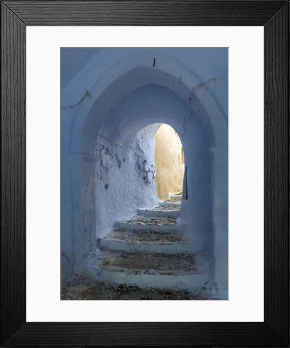 Framed Print : Greece, Santorini, Pyrgos. Building passageway Framed Print : Greece, Santorini, Pyrgos. Building passageway