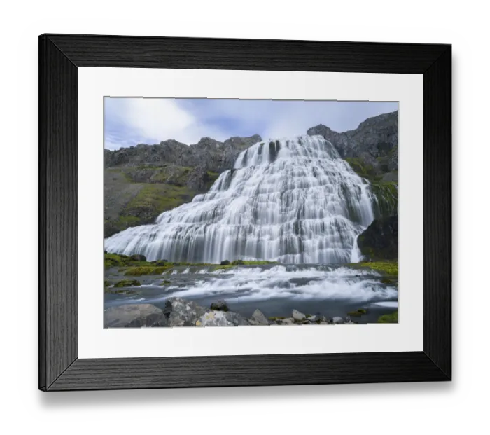 Framed Print : Dynjandi an icon of the Westfjords. The remote Westfjords in northwest Iceland