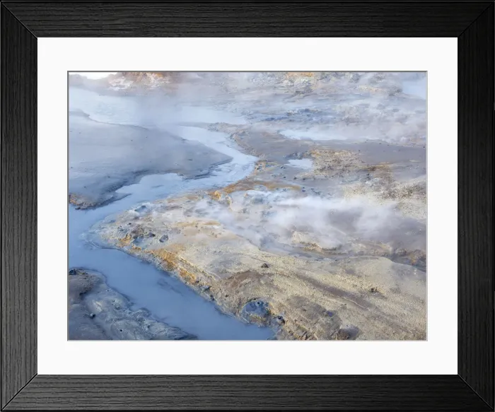 Framed Print : Seltun Geothermal near Krysuvik volcano on Reykjanes peninsula during winter Framed Print : Seltun Geothermal near Krysuvik volcano on Reykjanes peninsula during winter