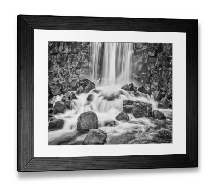 Framed Print : Iceland, Golden Circle, Oxarafoss Framed Print : Iceland, Golden Circle, Oxarafoss
