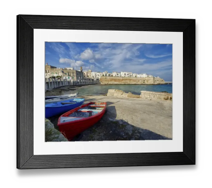 Framed Print : Colorful boats on the beach Framed Print : Colorful boats on the beach