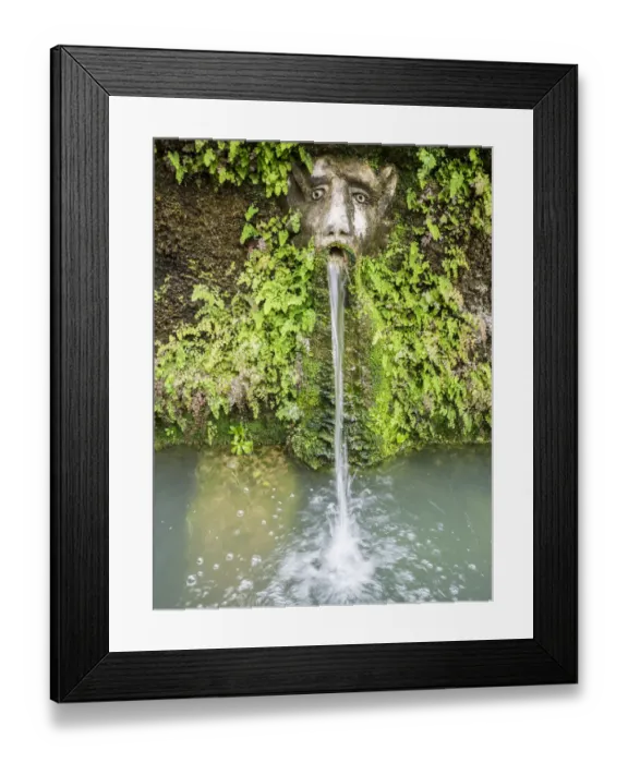 Framed Print : Italy, Lazio, Tivoli, Villa d Este. A mask of the Hundred Fountains Framed Print : Italy, Lazio, Tivoli, Villa d Este. A mask of the Hundred Fountains