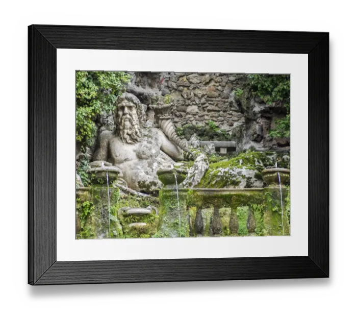 Framed Print : Italy, Lazio, Tivoli, Villa d Este. Romanesque statues of Gods and Goddesses Framed Print : Italy, Lazio, Tivoli, Villa d Este. Romanesque statues of Gods and Goddesses