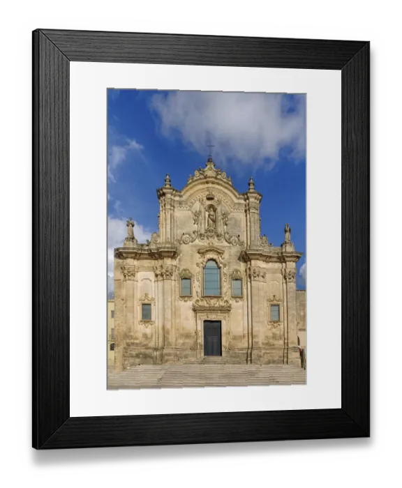 Framed Print : Entrance to the Church of Saint Francis of Assisi in Matera Framed Print : Entrance to the Church of Saint Francis of Assisi in Matera