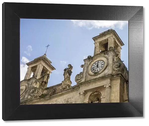 The clock tower of the Sedile Palace, Matera, Basilicata