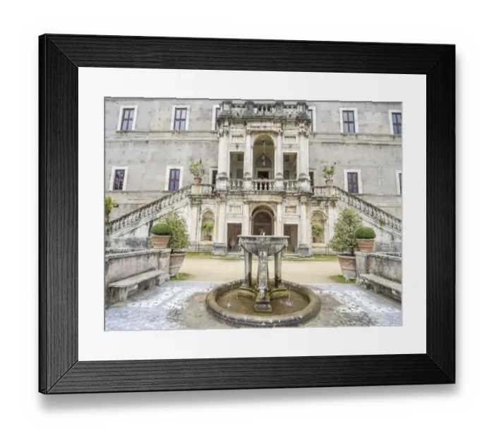 Framed Print : Italy, Lazio, Tivoli, Villa d Este. The double loggia provided access to the ceremonial rooms