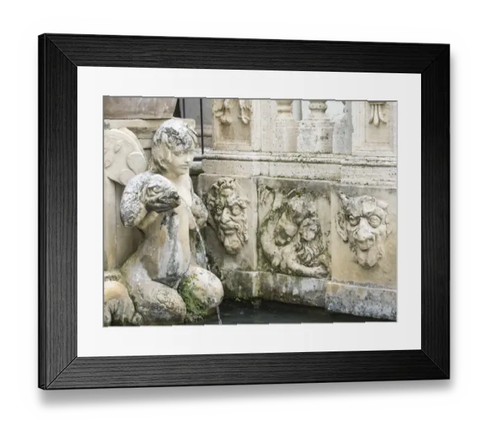 Framed Print : Italy, Lazio, Tivoli, Villa d Este. Detail of the Fountain of the Organ Framed Print : Italy, Lazio, Tivoli, Villa d Este. Detail of the Fountain of the Organ