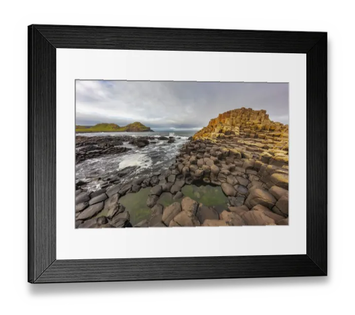 Framed Print : Basalt at the Giants Causeway near in County Antrim, Northern, Ireland Framed Print : Basalt at the Giants Causeway near in County Antrim, Northern, Ireland