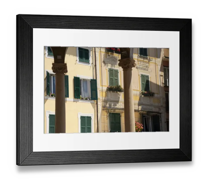 Framed Print : Italy, Province of Genoa, Rapallo. Colorful buildings in resort setting Framed Print : Italy, Province of Genoa, Rapallo. Colorful buildings in resort setting