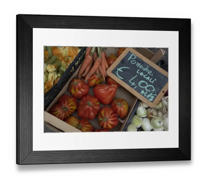 Framed Print : Italy, Piedmont, Alba, ripe tomatoes in an outdoor market Framed Print : Italy, Piedmont, Alba, ripe tomatoes in an outdoor market