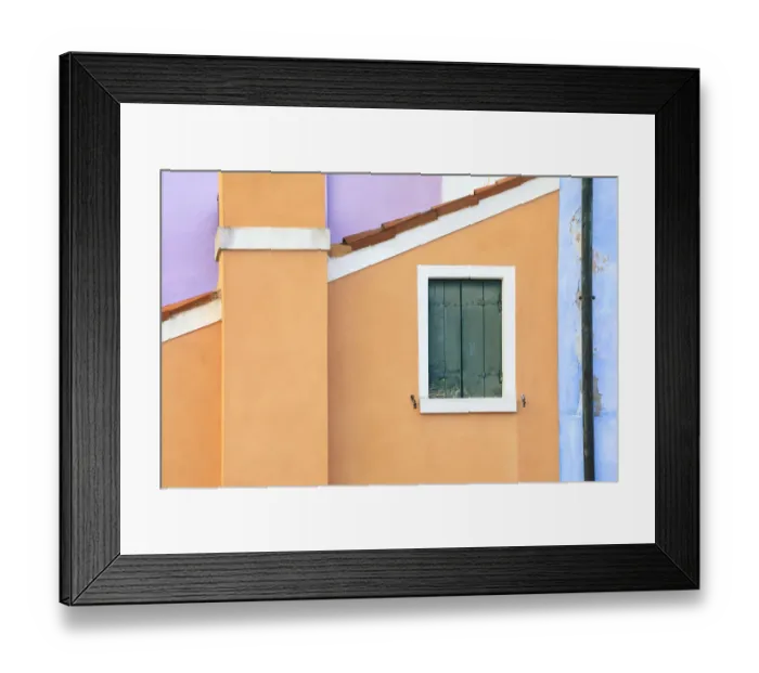 Framed Print : Italy, Burano. Pastel house walls. Credit as: Jim Nilsen  /  Jaynes Gallery  /  DanitaDelimont