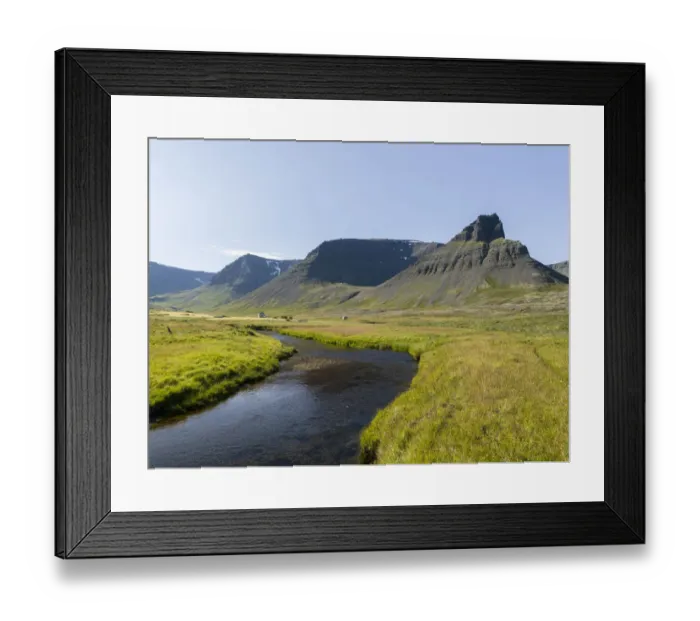 Framed Print : Valley Eyrardalur on the Thingeyri peninsula Framed Print : Valley Eyrardalur on the Thingeyri peninsula