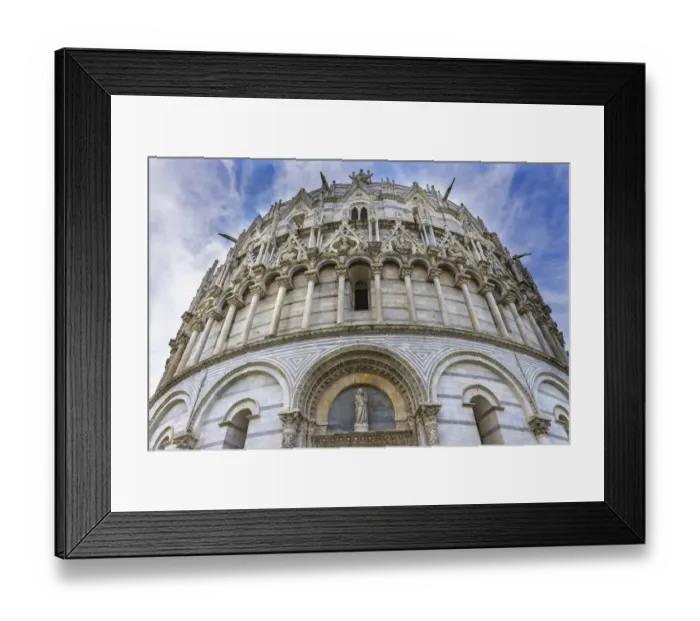 Framed Print : Pisa Baptistery of St. John, Tuscany, Italy. Completed in 1363 Framed Print : Pisa Baptistery of St. John, Tuscany, Italy. Completed in 1363