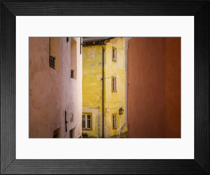 Framed Print : Europe, Italy, Bressanone. Colorful houses Framed Print : Europe, Italy, Bressanone. Colorful houses
