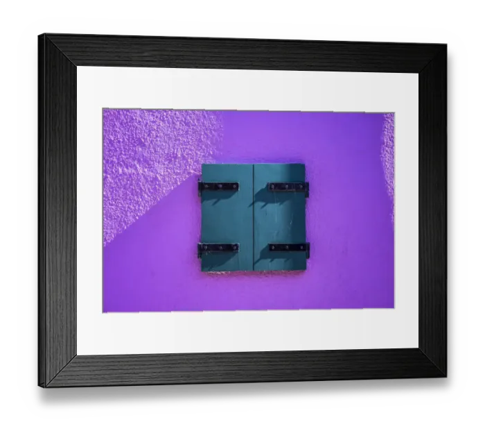 Framed Print : Europe, Italy, Burano. Window of colorful house Framed Print : Europe, Italy, Burano. Window of colorful house