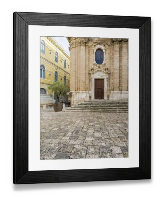 Framed Print : Italy, Bari, Apulia, Monopoli. Entrance to the Basilica Cattedrale Maria Santissima della Madia Framed Print : Italy, Bari, Apulia, Monopoli. Entrance to the Basilica Cattedrale Maria Santissima della Madia