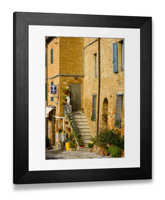 Framed Print : Italy, Tuscany. Brick building doorway Framed Print : Italy, Tuscany. Brick building doorway
