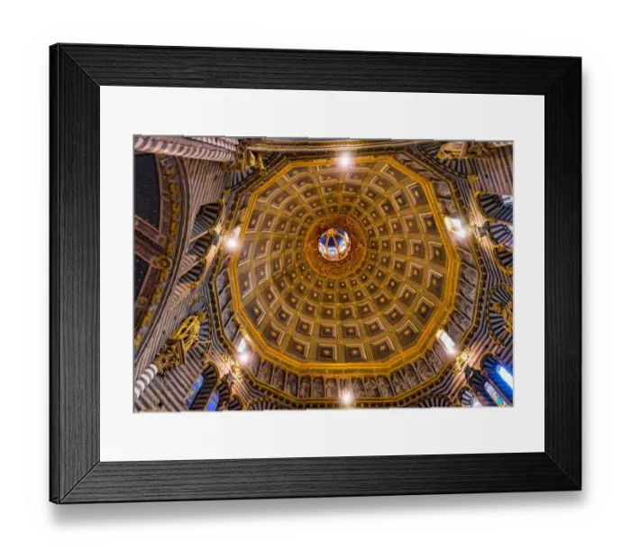 Framed Print : Basilica Golden Dome Cathedral, Siena, Italy. Cathedral completed from 1215 to 1263 Framed Print : Basilica Golden Dome Cathedral, Siena, Italy. Cathedral completed from 1215 to 1263
