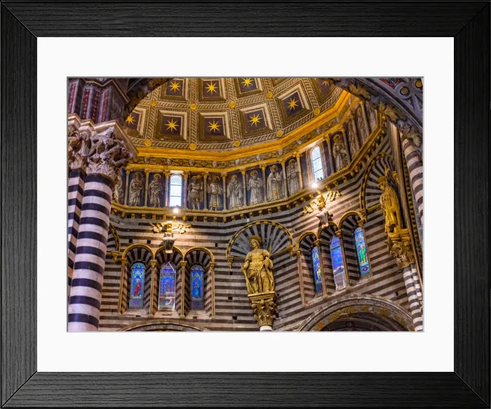 Framed Print : Golden dome, Siena, Italy. Cathedral completed from 1215 to 1263 Framed Print : Golden dome, Siena, Italy. Cathedral completed from 1215 to 1263