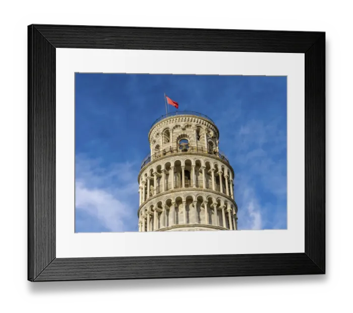 Framed Print : Leaning Tower of Pisa, Tuscany, Italy. Completed in 1100 s Framed Print : Leaning Tower of Pisa, Tuscany, Italy. Completed in 1100 s