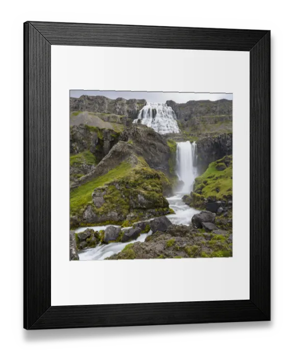 Framed Print : Dynjandi waterfall, an icon of the Westfjords in northwest Iceland Framed Print : Dynjandi waterfall, an icon of the Westfjords in northwest Iceland