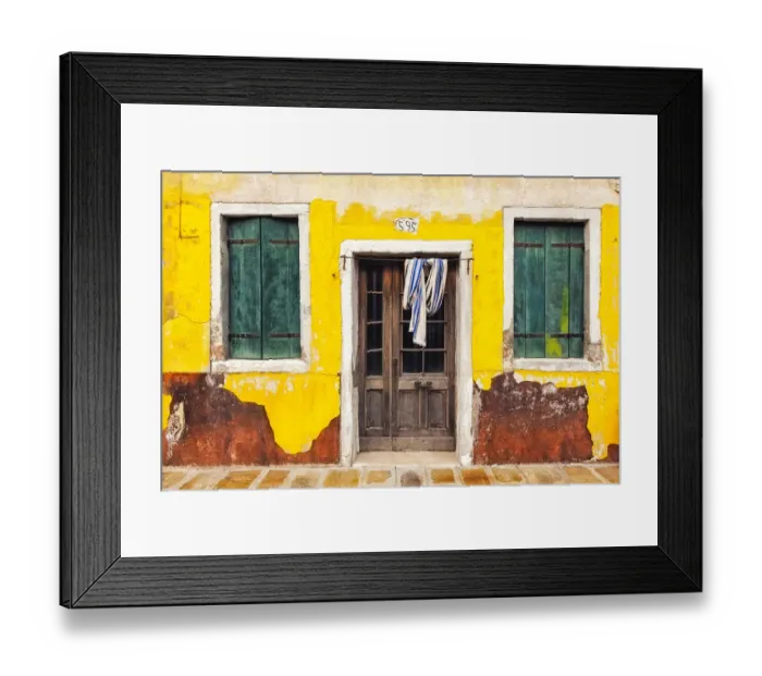 Framed Print : Italy, Burano. Weathered house exterior. Credit as: Jim Nilsen / Jaynes Gallery / DanitaDelimont Framed Print : Italy, Burano. Weathered house exterior. Credit as: Jim Nilsen / Jaynes Gallery / DanitaDelimont