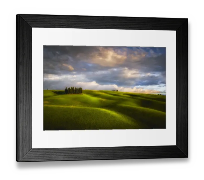 Framed Print : Italy, Tuscany, Val d Orcia. Cypress grove and clouds at sunset Framed Print : Italy, Tuscany, Val d Orcia. Cypress grove and clouds at sunset
