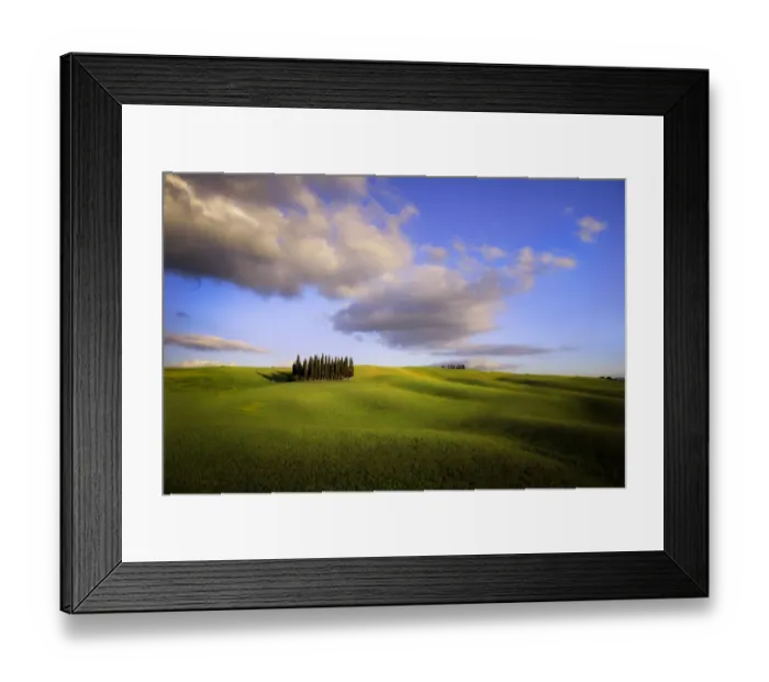Framed Print : Italy, Tuscany, Val d Orcia. Cypress grove and clouds at sunset Framed Print : Italy, Tuscany, Val d Orcia. Cypress grove and clouds at sunset